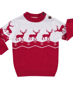 Плетен пуловер с дълъг ръкав Jacky baby, CHRISTMAS