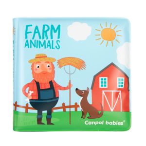 Музикална гумена книжка за игра със свирка Canpol  babies, Farm Animals, 6м+