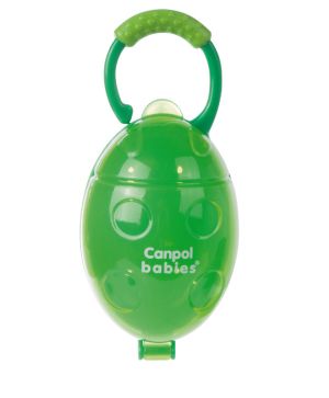 Кутийка за залъгалки овалнa, Canpol babies, Ladybird, зелена