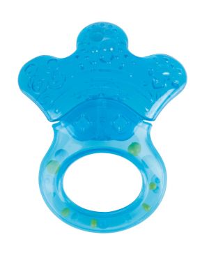 Водна чесалка  с дрънкалка Canpol babies, Little paw, синя