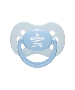 Силиконова залъгалка със симетрична форма Canpol babies, Pastelove, 6-18 м, синя