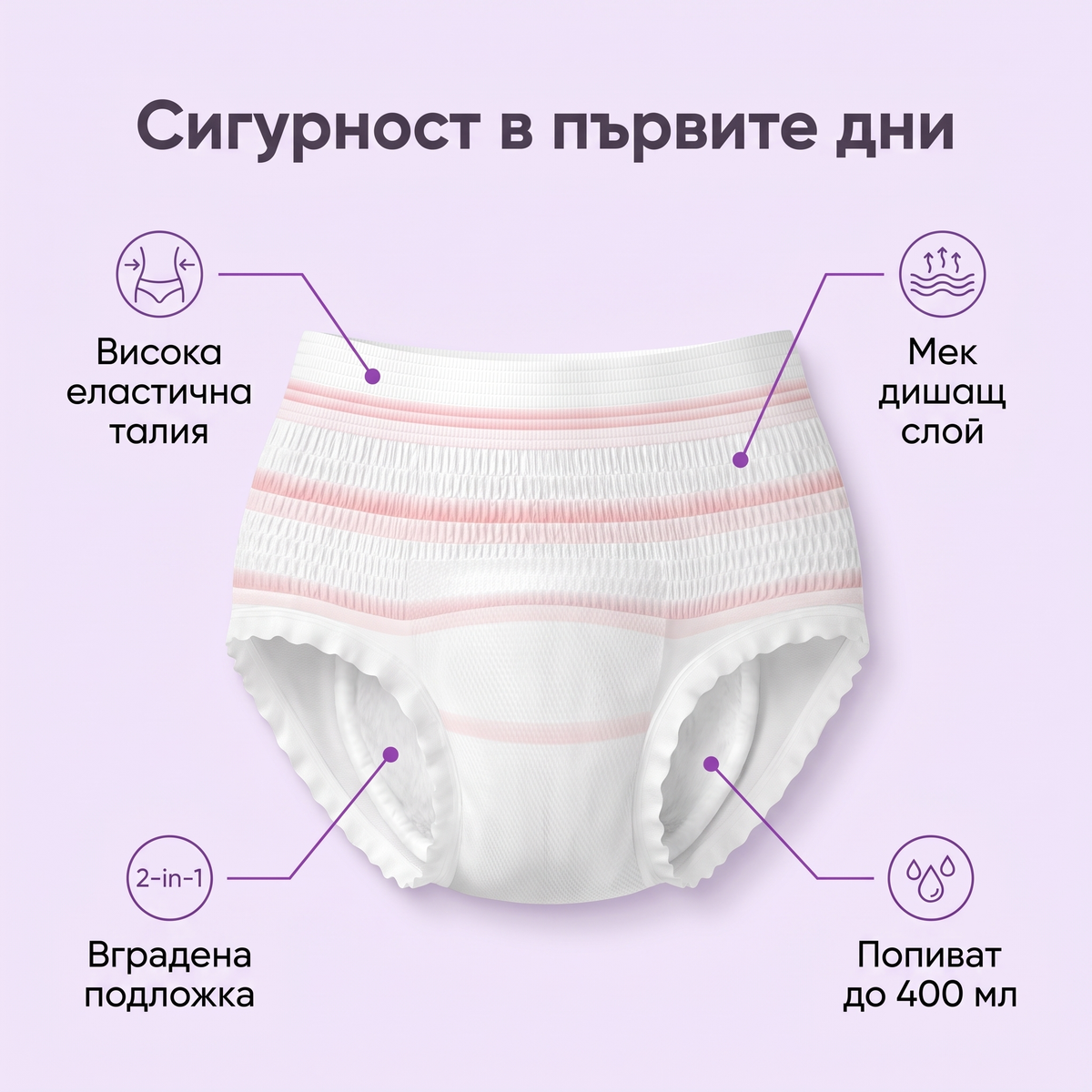 Предимства на бикините 2 в 1 Canpol babies