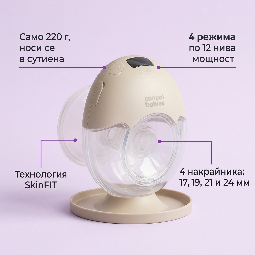 Помпа за кърма Canpol babies SmartSense – части и функции