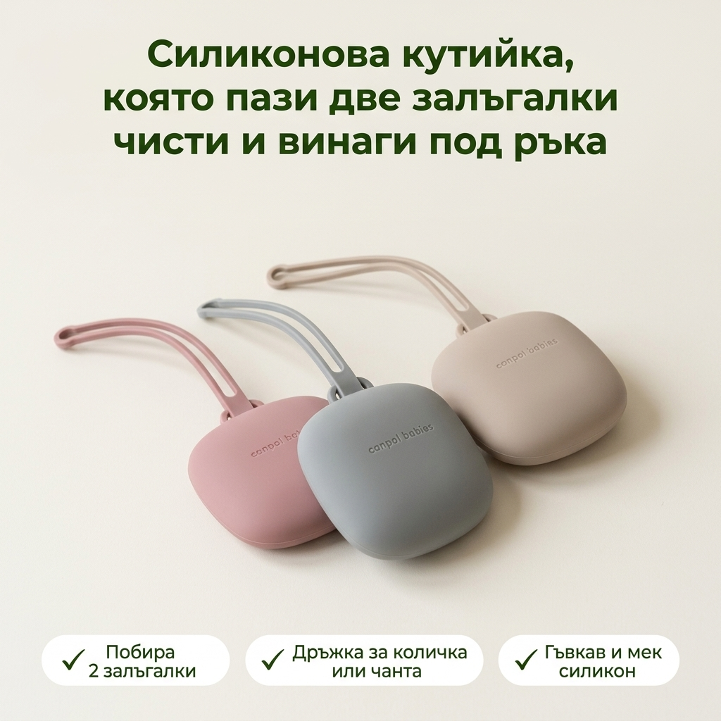Силиконова кутийка за залъгалка Canpol babies – основни предимства