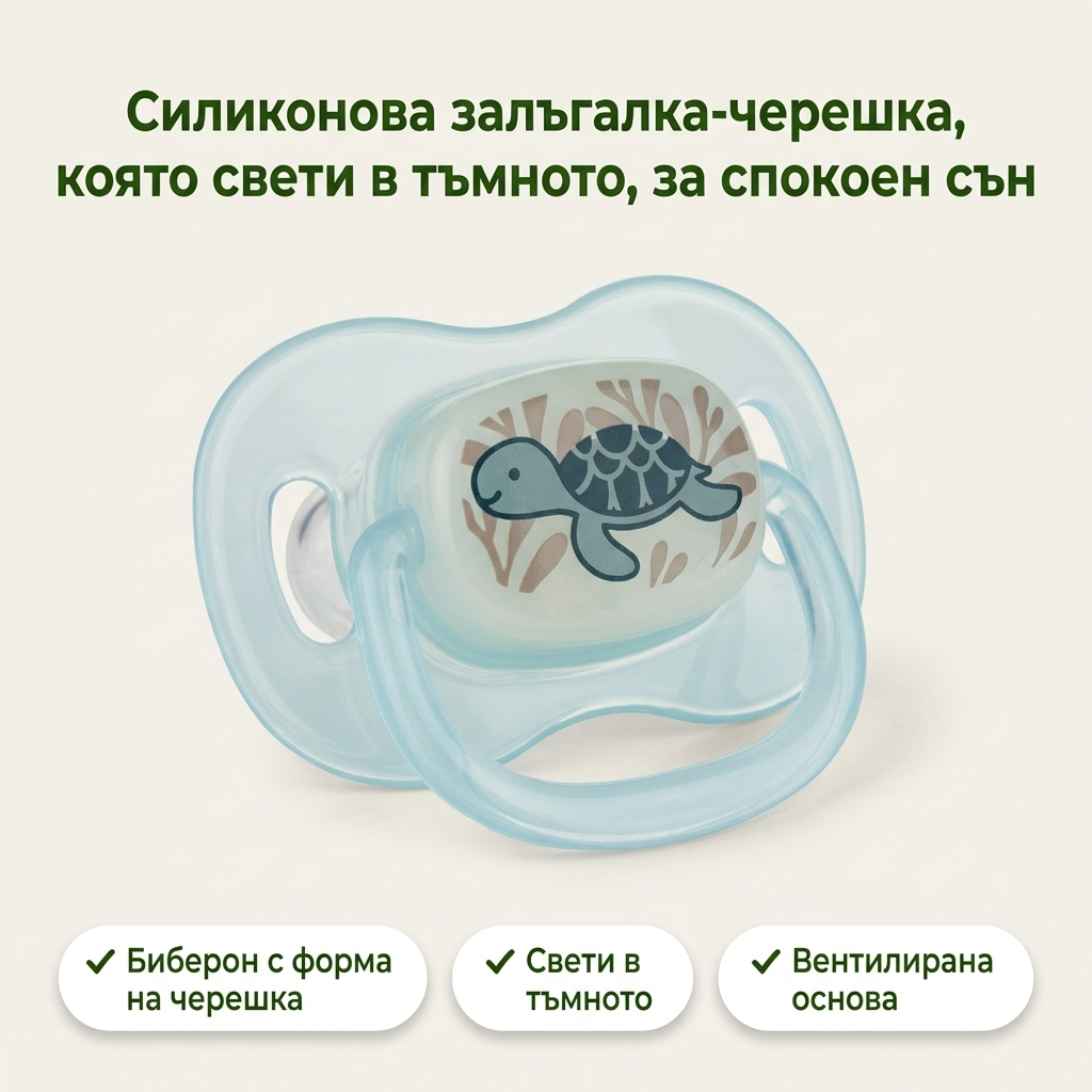 Силиконова залъгалка-черешка Canpol babies Love&Sea – залъгалката с основните предимства