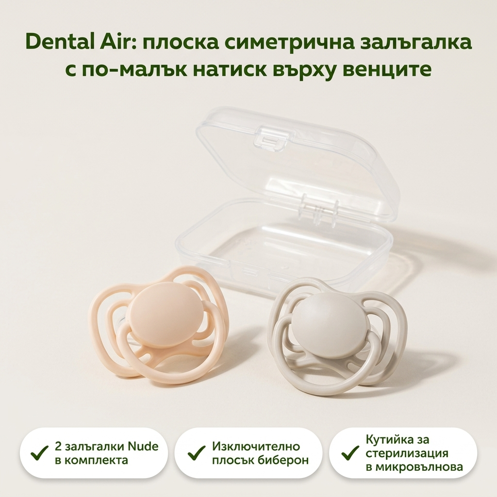 Симетрични залъгалки Canpol babies Dental Air Nude – основни предимства