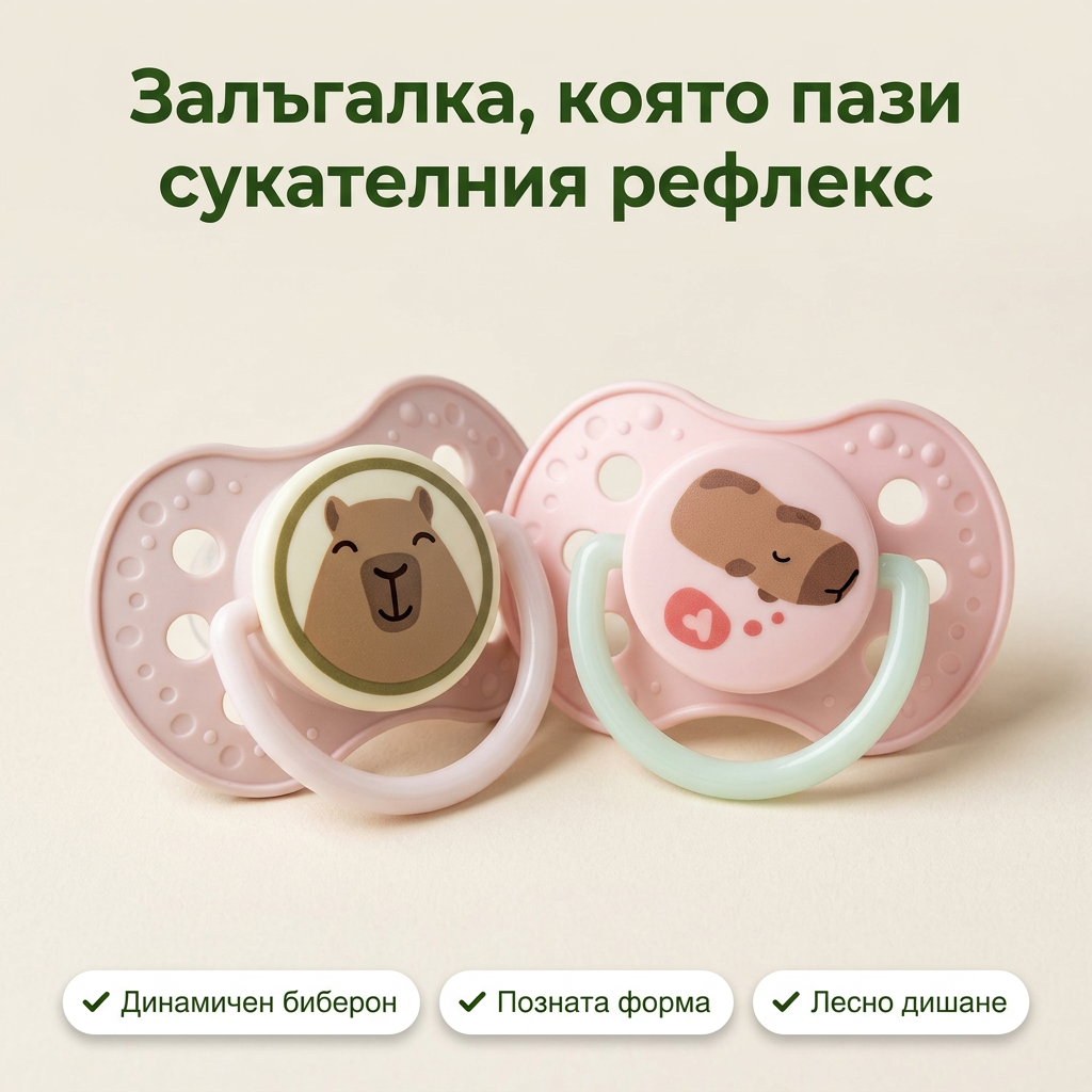 Силиконови залъгалки CapiChill Girl, LOVI, 2 бр., 0-6м – основна снимка