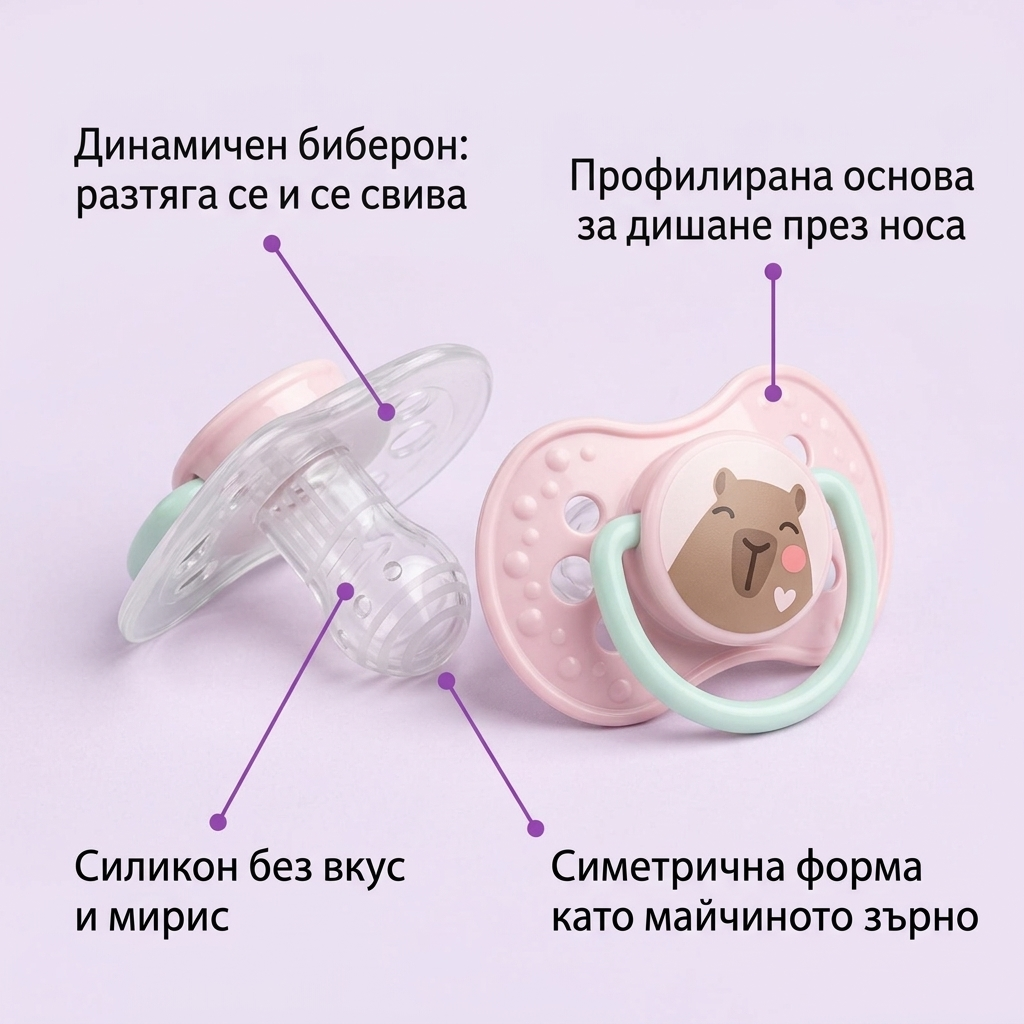 Силиконови залъгалки CapiChill Girl, LOVI, 2 бр., 18м+ – предимства