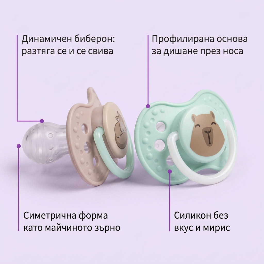 Силиконови залъгалки CapiChill Boy, LOVI, 2 бр., 18м+ – предимства