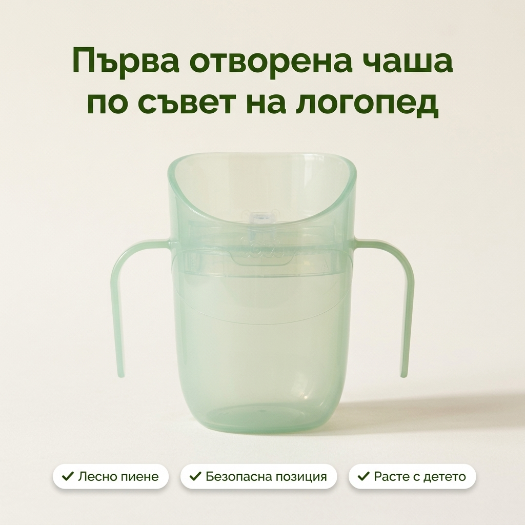 Неразливаща се чаша LOVI, Genius, Pistachio, 150 мл – основна снимка