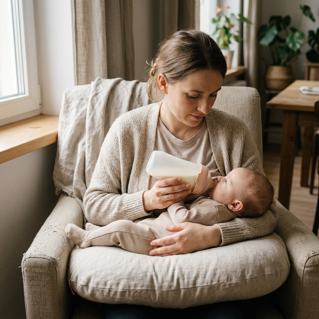 Шише за хранене Mammafeel, LOVI, 250 мл, 3м.+ – в употреба