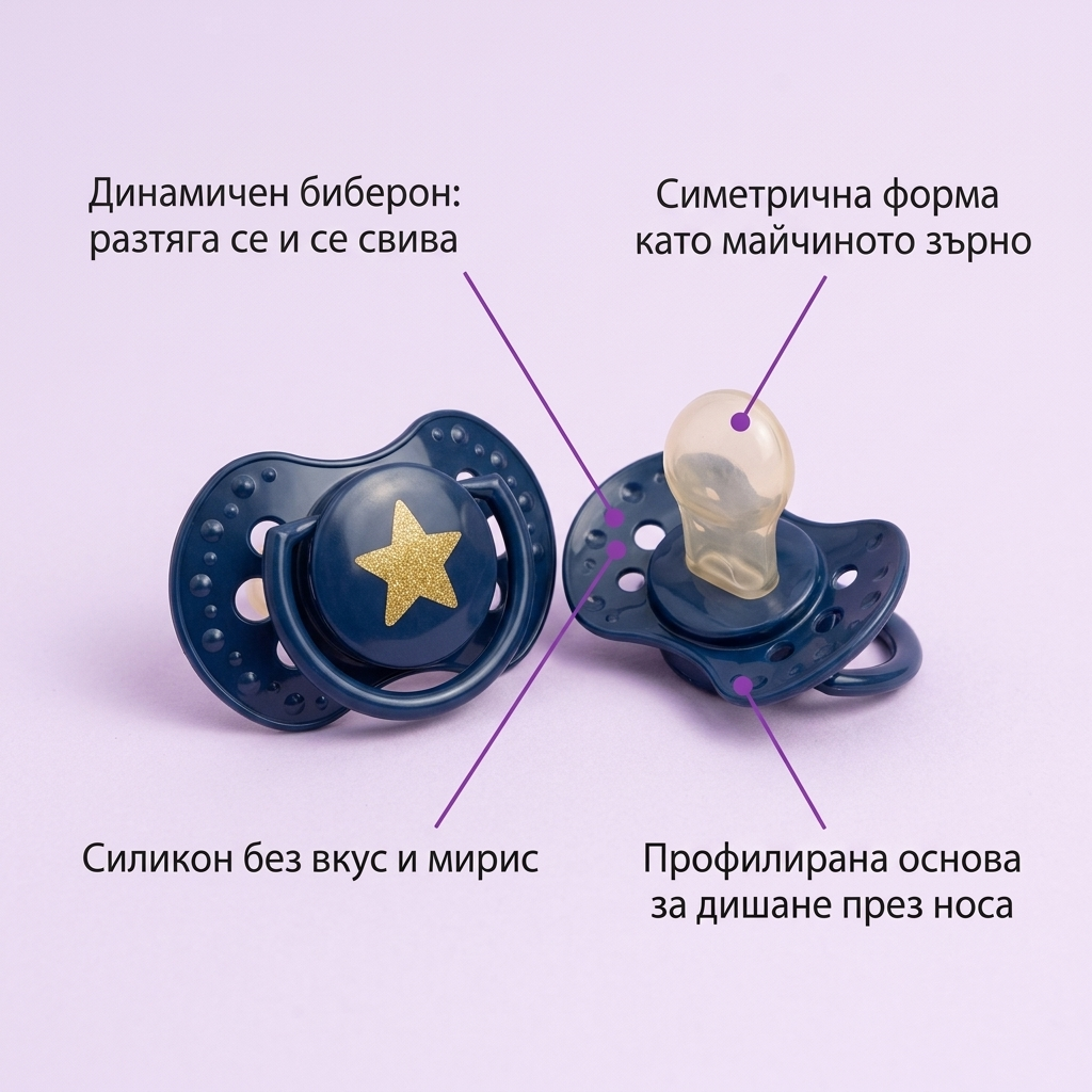 Силиконови залъгалки Stardust, LOVI, 2 бр., 6-18 м – предимства