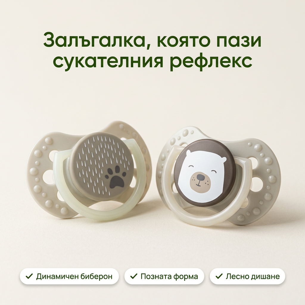 Силиконови залъгалки LOVI, Buddy Bear, 2 бр., 6-18 м – основна снимка