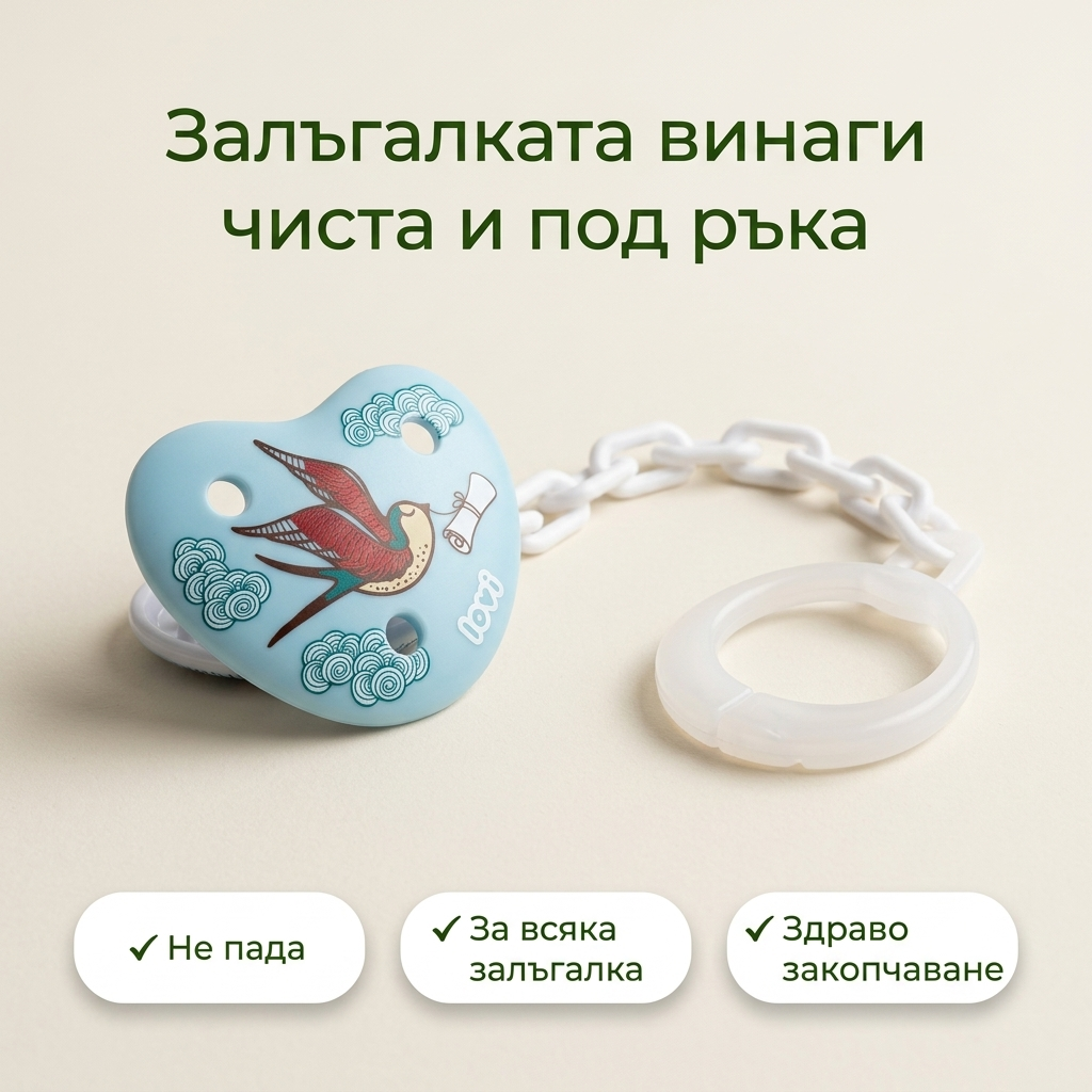 Клипс за залъгалка LOVI, Folky – основна снимка