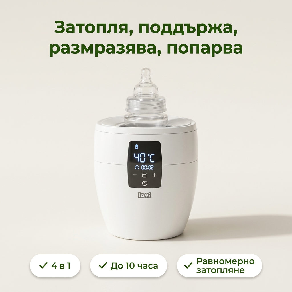 Нагревател LOVI, 4в1, бял – основна снимка