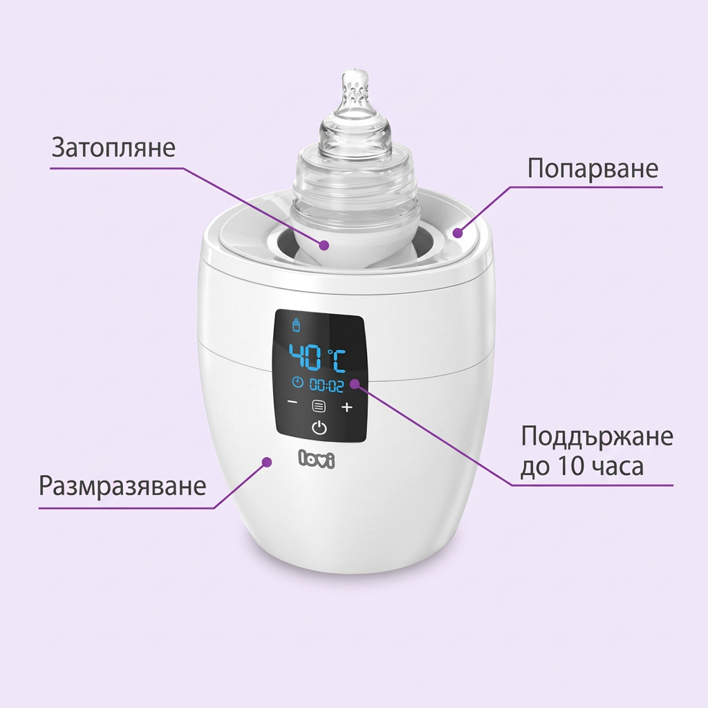 Нагревател LOVI, 4в1, бял – предимства
