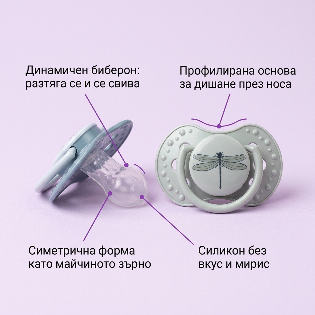 Силиконови залъгалки LOVI, Botanic, 2 бр., 3-6 м – предимства