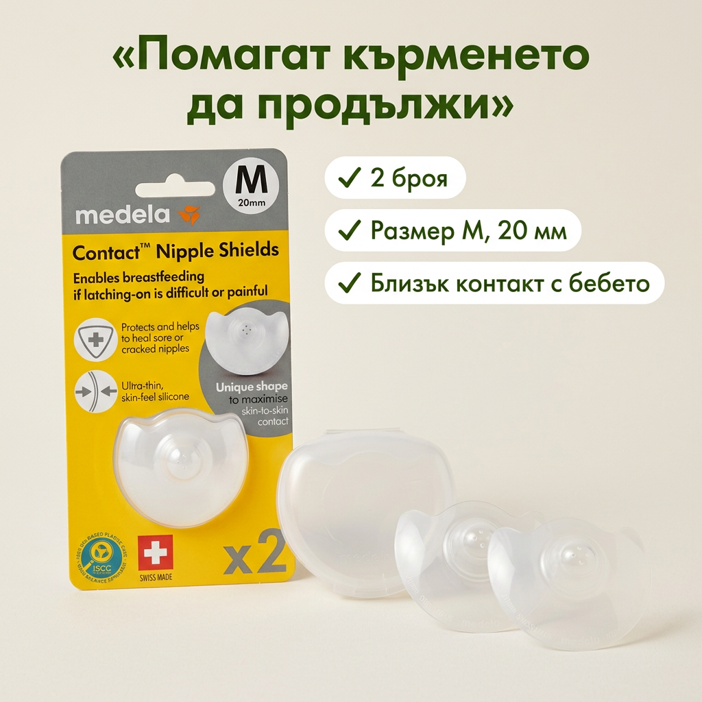 Силиконови зърна Medela, размер M, 2 бр. – основни предимства