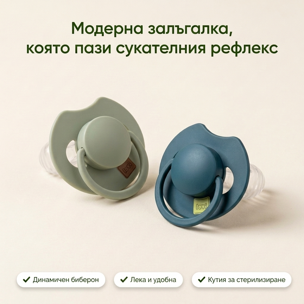 Силиконови динамични залъгалки Prime Pistachio, LOVI, 6-18 м – основна снимка