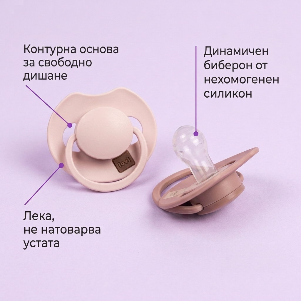 Силиконови динамични залъгалки Prime Nude, LOVI, 6-18 м – предимства