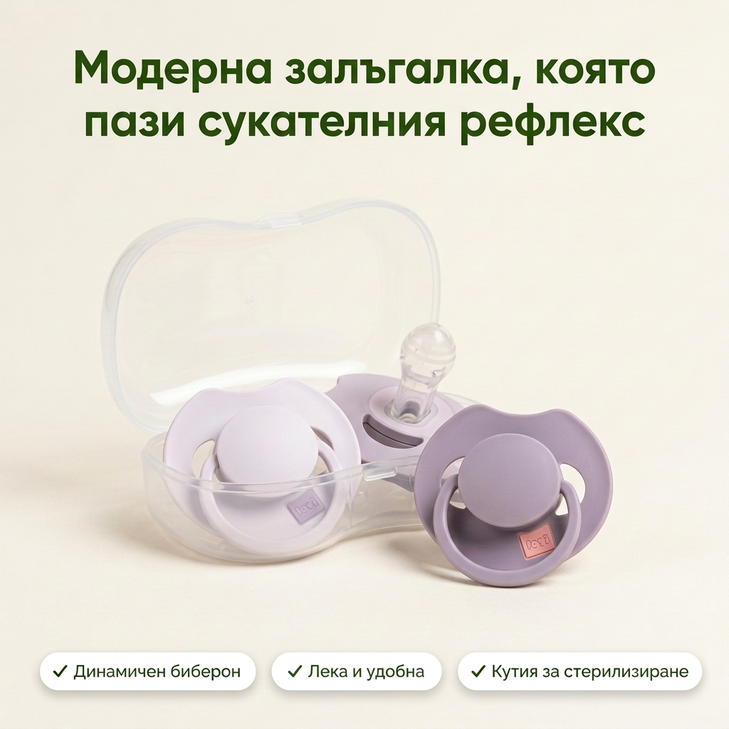 Силиконови динамични залъгалки Prime Lilac, LOVI, 6-18 м – основна снимка