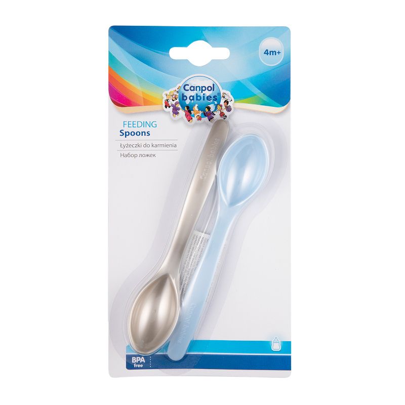 Комплект лъжички за хранене Canpol babies, 4м+, 2 бр. – 4