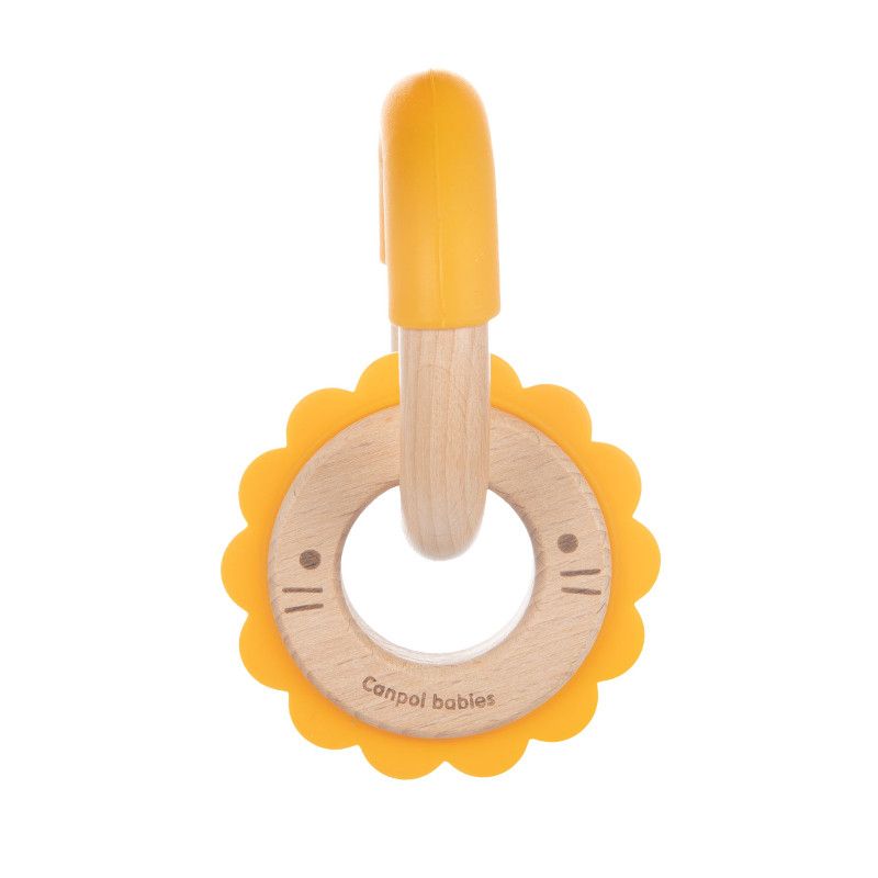 Чесалка от дърво и силикон Canpol babies, Lion – 2