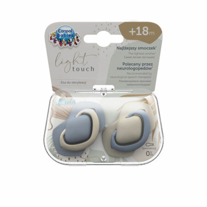 Симетрични залъгалки Canpol babies, Pure Color, 18м.+