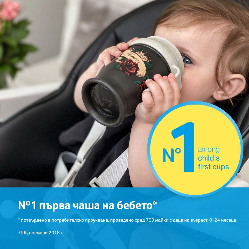 Неразливаща се чаша с дръжки 360 LOVI, I Love, 250 мл, 9м+ – 3