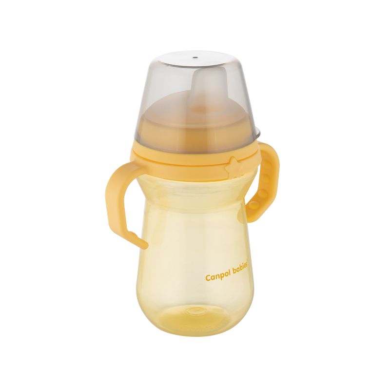 Неразливаща се чаша Canpol babies, FirstCup, 250 мл, 6м+, жълта – 3