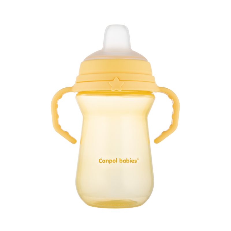 Неразливаща се чаша Canpol babies, FirstCup, 250 мл, 6м+, жълта – 4