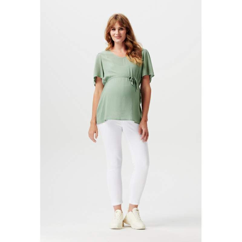 Дънки за бременни Noppies, Mila 7/8 – Optical White, Slim