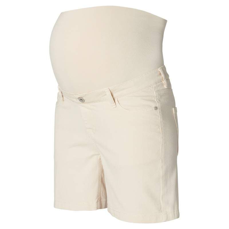 Къси дънки за бременни Supermom, Hurlock – Bone White – 2