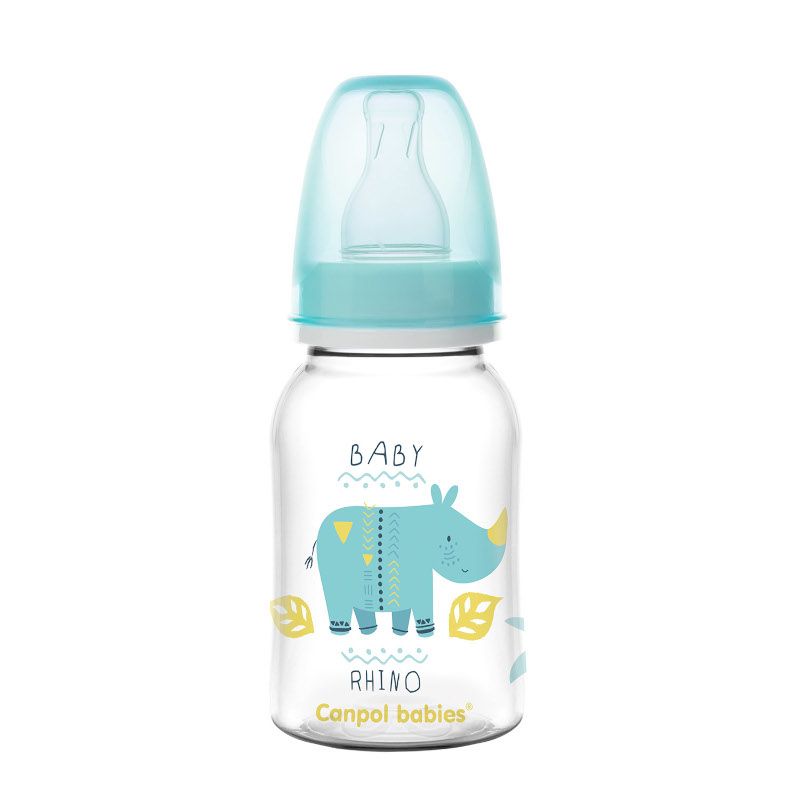 Шише за хранене Canpol babies, Transparent, 0м+ – 2