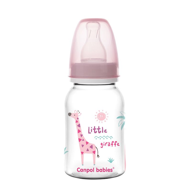 Шише за хранене Canpol babies, Transparent, 0м+ – 3