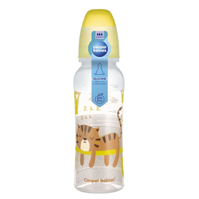 Шише за хранене Canpol babies, Transparent, 12м+ – 5