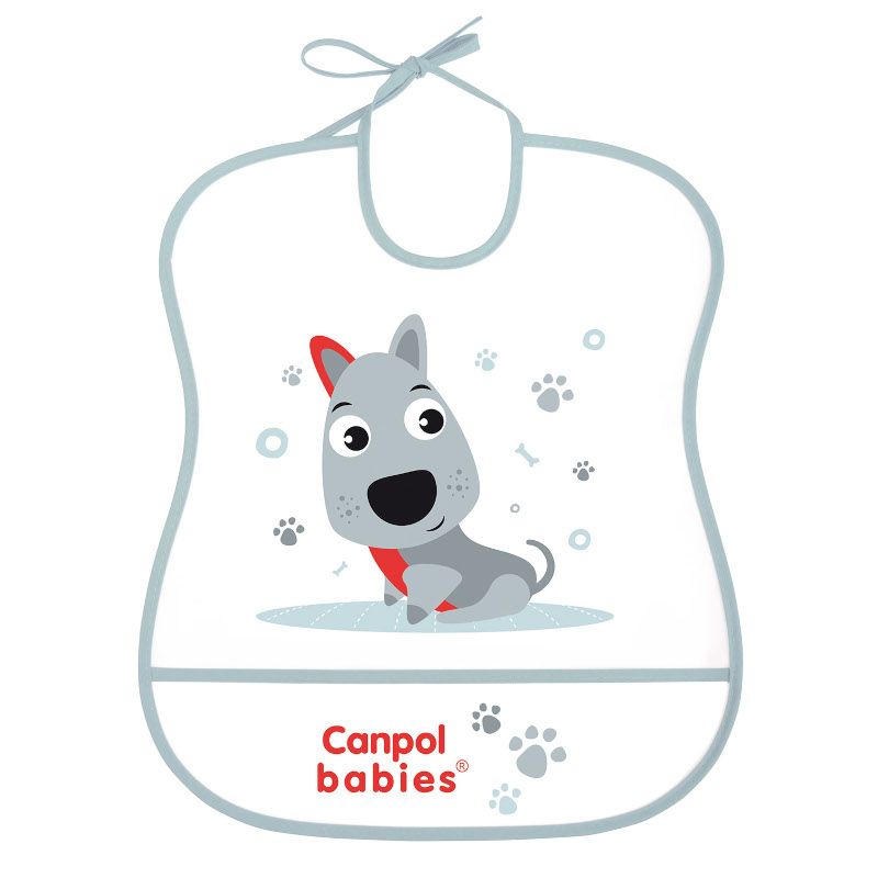 Лигавник с подложка Canpol babies, „Cute Animals“, куче
