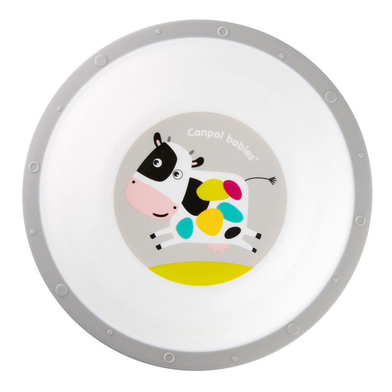Пластмасова купа Canpol babies, Little Cow, синя, 4м+