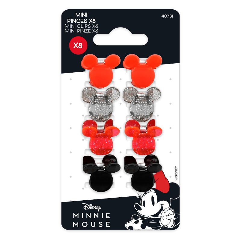 Щипки за коса Mickey, 8 бр.