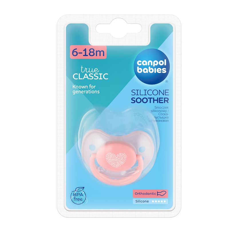 Анатомична залъгалка Canpol babies, Pastelove, 6-18 м – 3