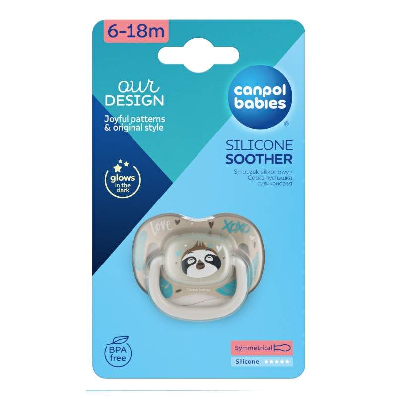 Симетрична залъгалка Canpol babies, Exotic, 6-18м – 3
