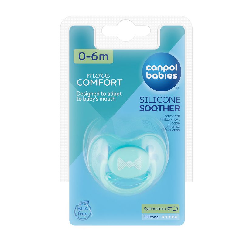 Симетрична залъгалка Canpol babies, Pastelove, 0-6м – 3