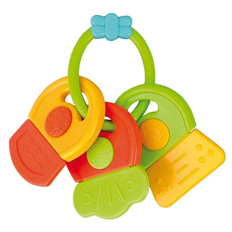 Дрънкалка с мека чесалка Canpol babies, Keys, 0м+