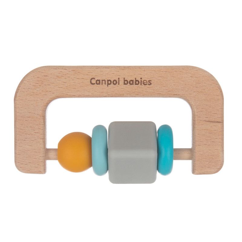 Чесалка от дърво и силикон Canpol babies, – 2