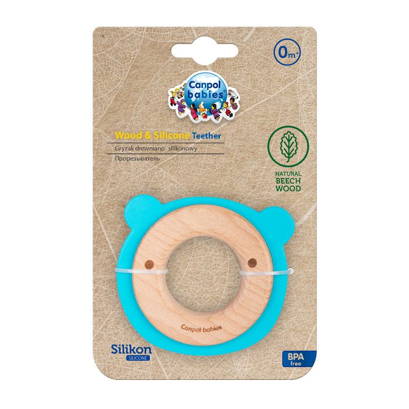 Чесалка от дърво и силикон Canpol babies, Bear – 3