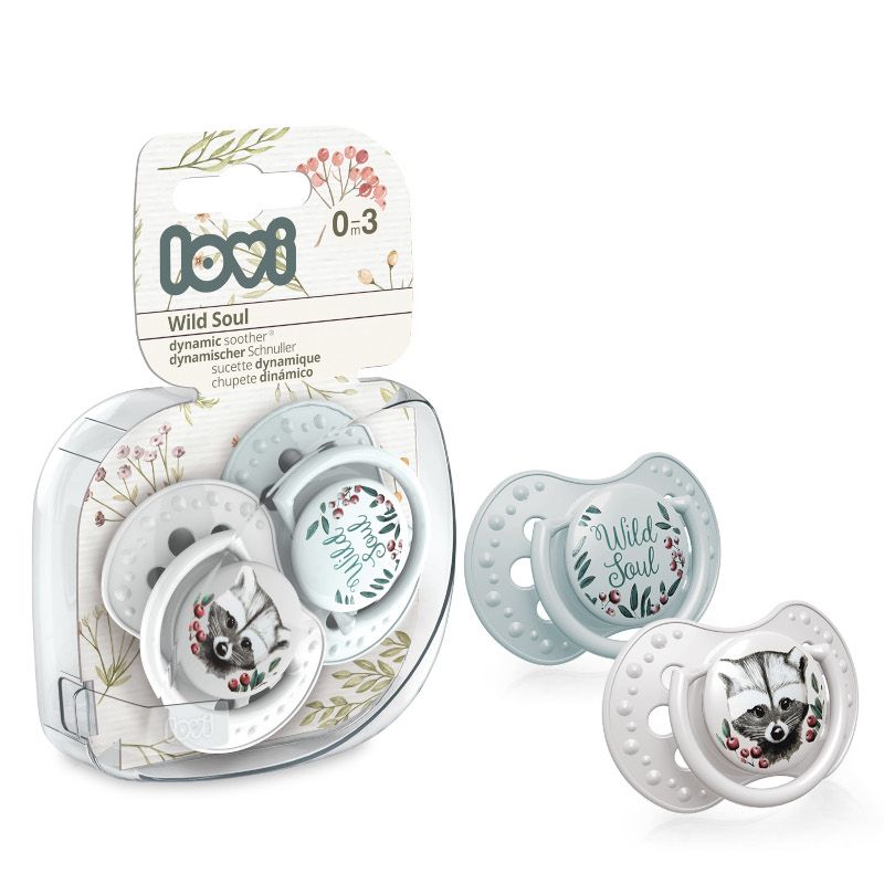 Силиконови залъгалки Wild Soul, LOVI, 2 бр., 0-3 м