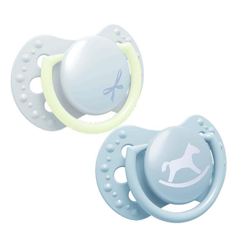 Силиконови залъгалки за новородени LOVI, Baby Shower Boy, 2 бр. – 2