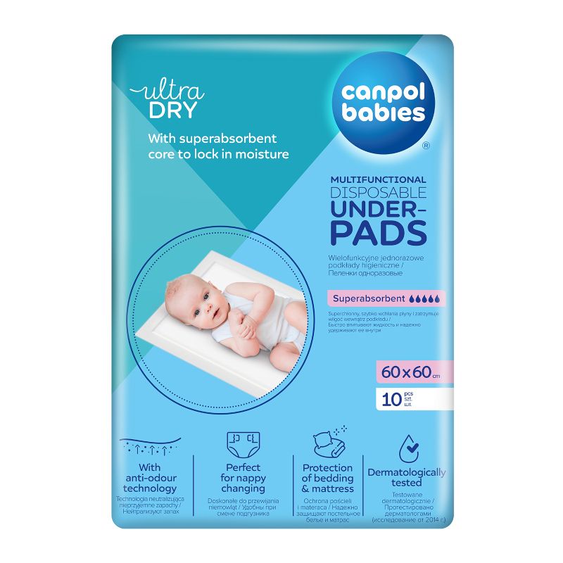 Мултифункционални подложки 60х60 Canpol babies, 10 бр.