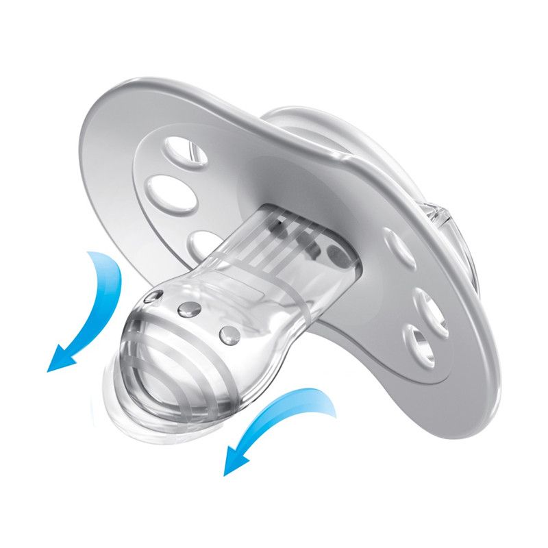 Силиконови залъгалки LOVI, Salt & Pepper, 2 бр., 18м.+ – 2