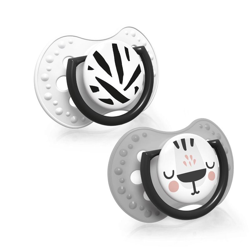 Силиконови залъгалки LOVI, Salt & Pepper, 2 бр., 18м.+ – 5